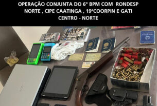 6º Batalhão cumpre mandados de busca e apreensão em Pilar- distrito de Jaguarari
