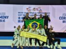 Brasil conquista tricampeonato mundial por equipes no taekwondo