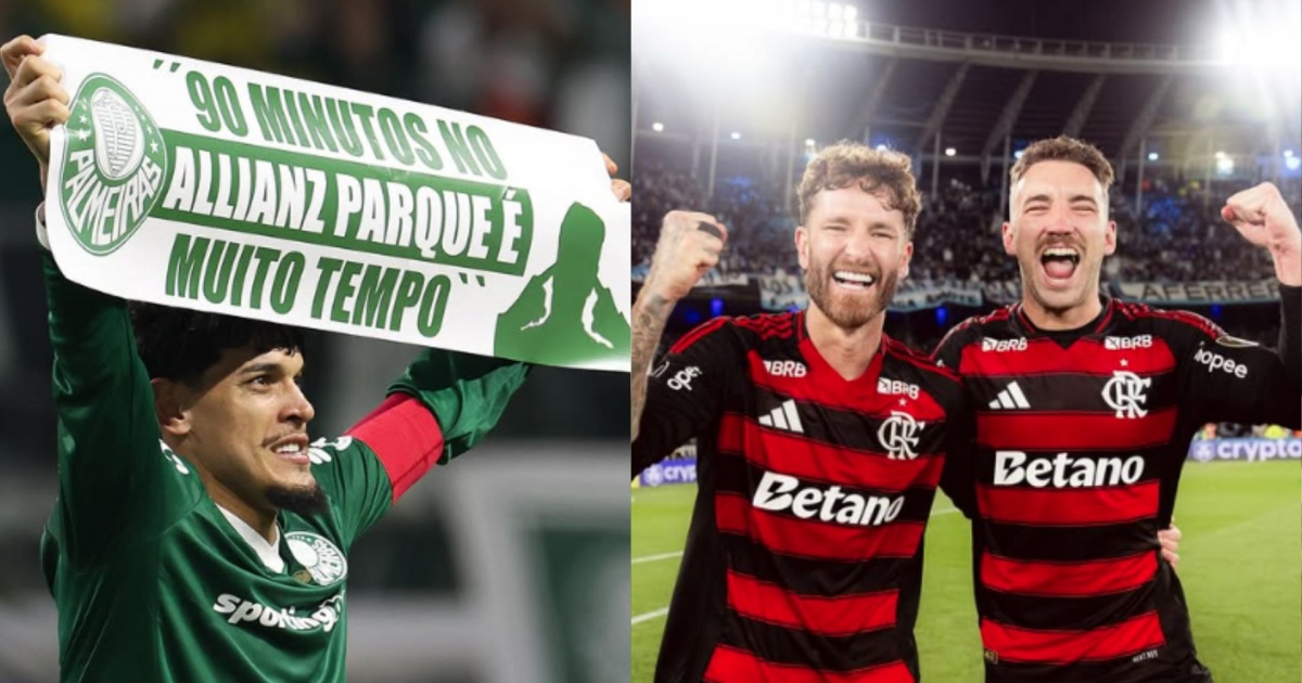 CBF projeta mudança de jogos de Flamengo e Palmeiras na Série A antes da final na Libertadores