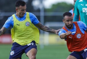 Com Caio Alexandre, Bahia realiza treino tático na Toca da Raposa de olho no Internacional; saiba como foi