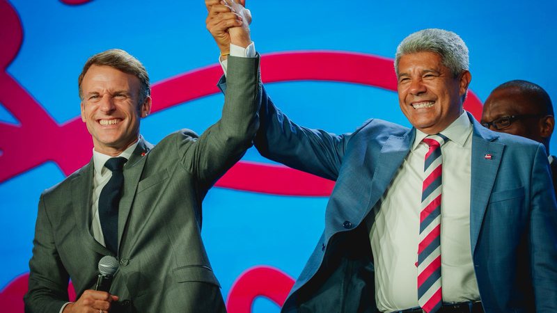 Deu química? Leveza marca encontro entre Macron e Jerônimo