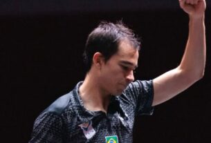 Hugo Calderano vence sul-coreano e avança para as oitavas de final do WTT de Frankfurt