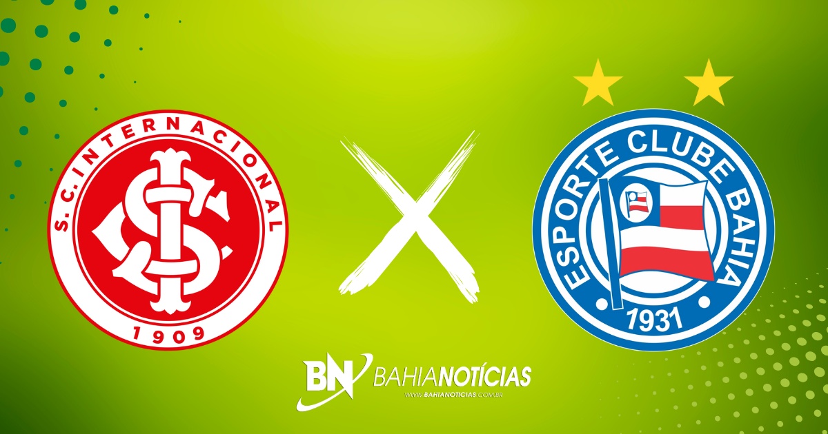 Internacional x Bahia: Confira prováveis escalações, arbitragem, horário e onde assistir