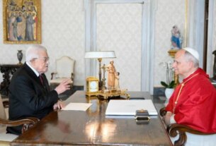 Papa Leão XIV se encontra com líder palestino e pede ajuda a Gaza