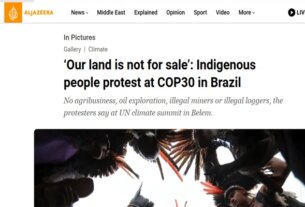 Protesto na COP30 repercute na imprensa internacional