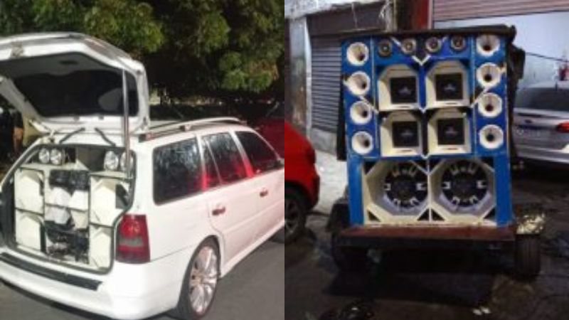 SEM SOM ALTO: PM apreende veículos e equipamentos de 'paredão' ao redor da Bahia