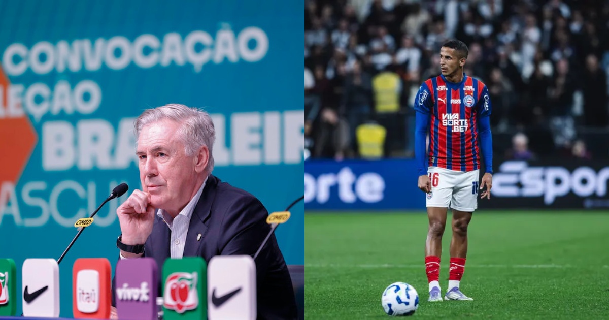 "Tem feito um grande trabalho no Bahia e merece ser observado": Ancelotti justifica escolha por Juba