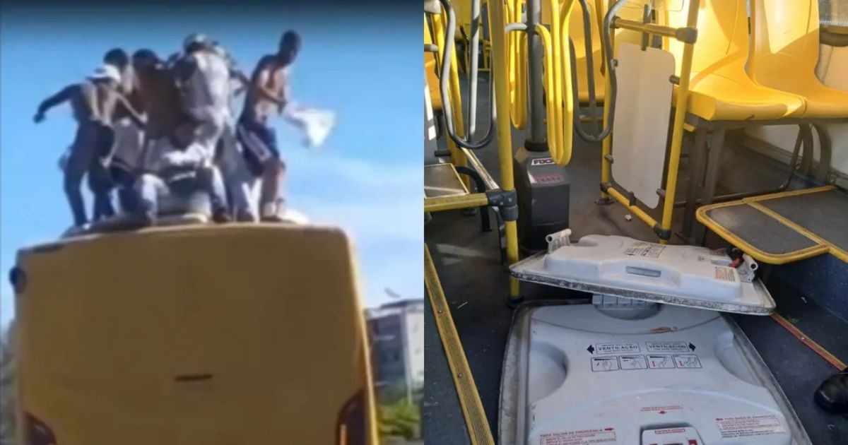Torcedores do Bahia vandalizam ônibus em Salvador e Semob repudia: "Serão responsabilizados em esfera criminal"