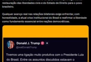 Eduardo Bolsonaro se pronuncia sobre ligação entre Trump e Lula