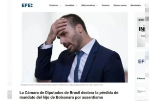 Imprensa internacional repercute perda de mandato de Eduardo Bolsonaro - destaque galeria