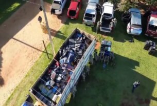 Paraguai faz apreensão recorde de maconha na fronteira com o Brasil - destaque galeria